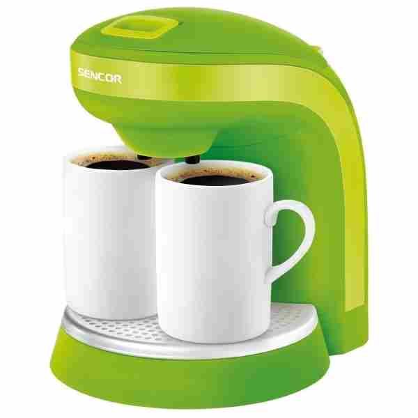 ***- Coffee And Tea Maker Green With Two Porcelain Mugs Free