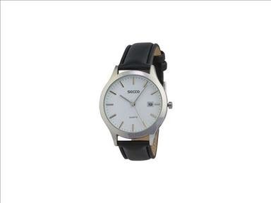Men's Leather Strap Wrist Watch