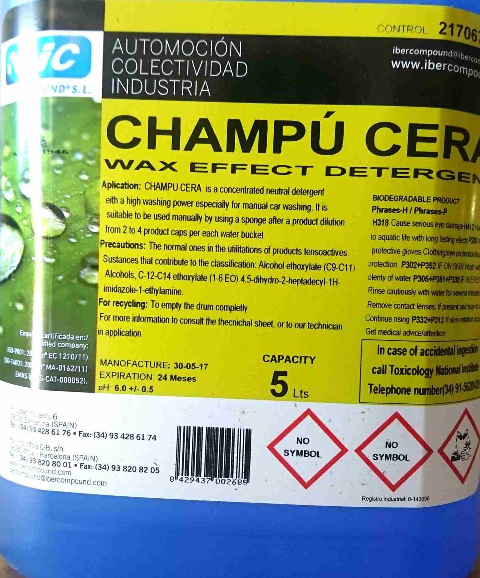 Maranello Wax & Shampoo 5 Lt