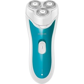 Cordless Shaver 3 Rotating Heads Mains + Lithium 80 Mins Batt
