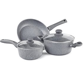 Cookware Set Of Pots 5pcs Stone-
