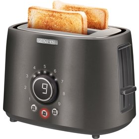 Black Stainless Steel 2 Slice High Quality Toaster