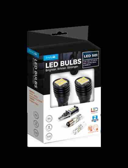 Capless Led Bulbs 501 6 Led`s 12v/2w Canbus (pair)