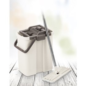 Mop Gray Set Flat Set Of Two-piece Bucket And Flat Mop Designed For Cl