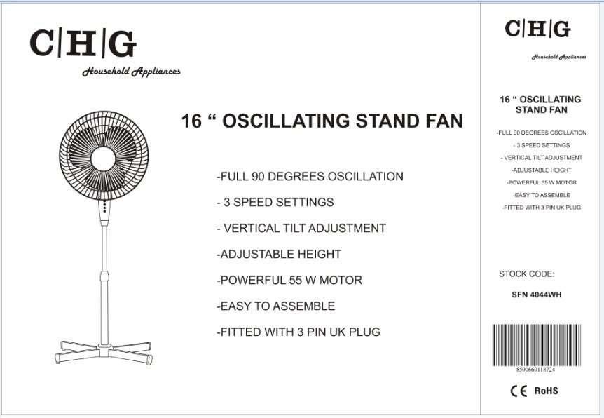 Chg Oscillation 16" Fan 55w