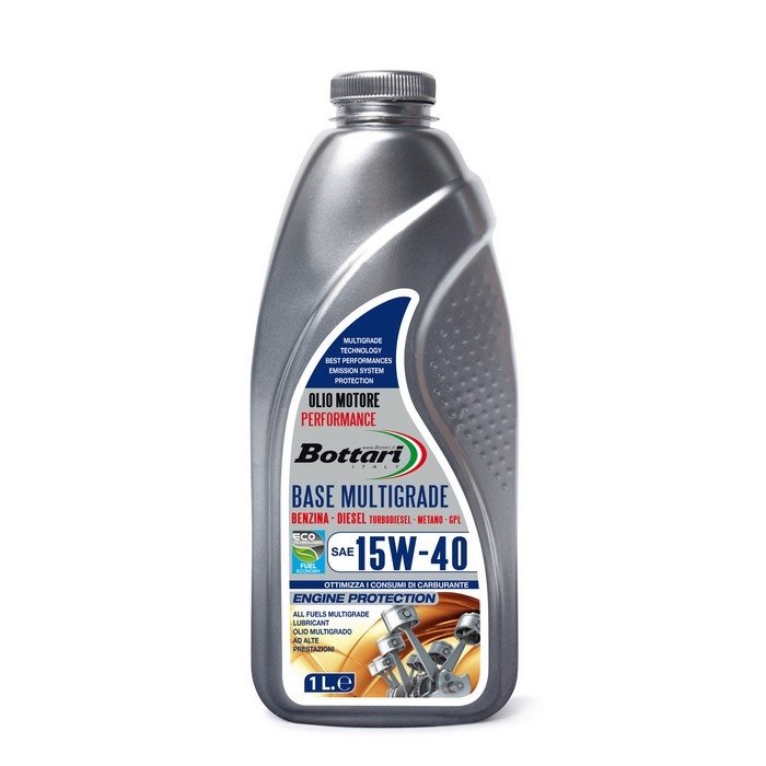 Bottari Oil 15w-40 Multigrade 1lt ; Api Sl/cf; Acea A3/b3; Mb 229.1;