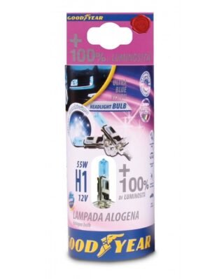 Goodyear H1 Bulbs 2pz 12v 55w +100% Ultra Blue In Blister