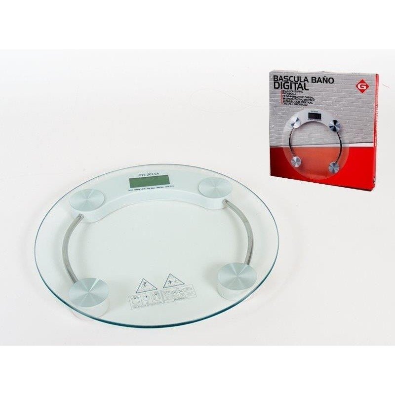 Glass Bathroom Scale Digital Size 33x33x5