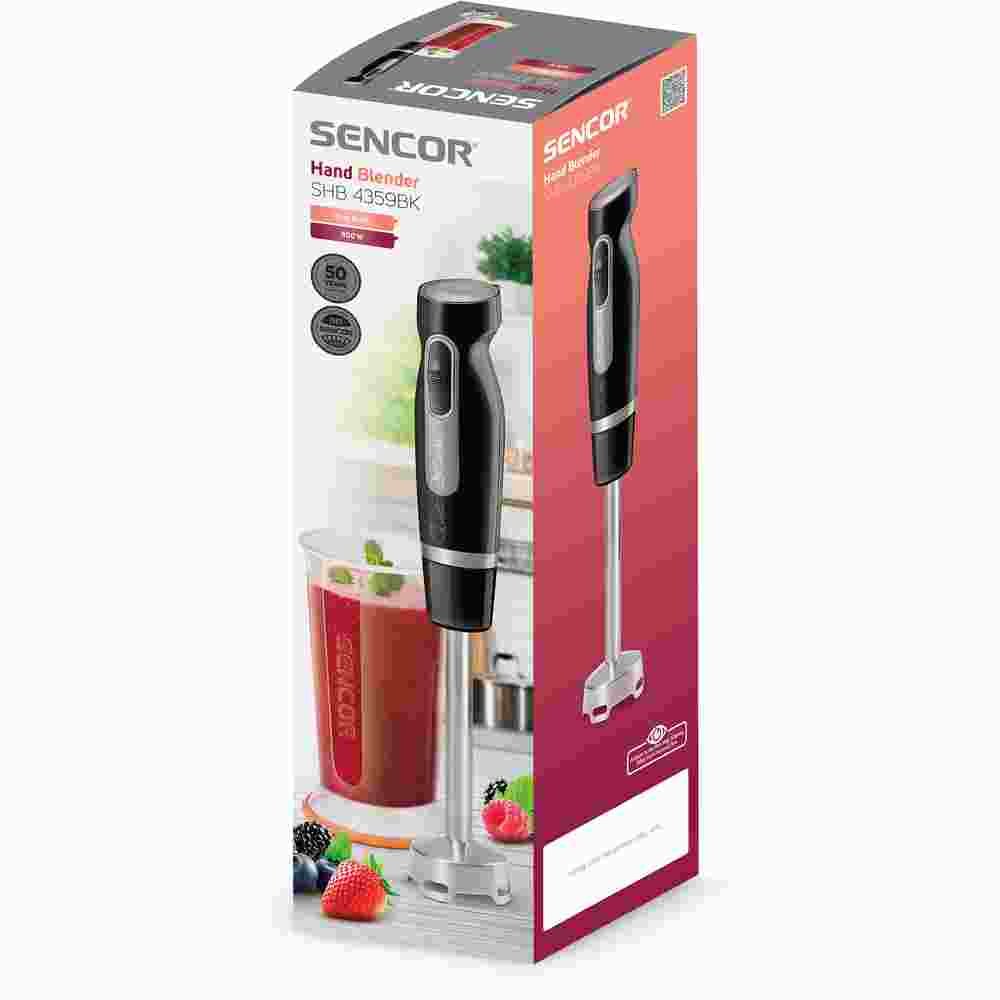 Sencor Black Hand Blender 600w With Stainless Steel Blades
