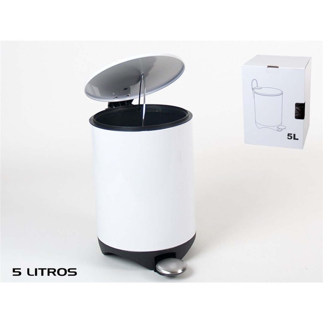 Bin 5lt Soft Closure Bin Sena White 21x26x30.5 Cm