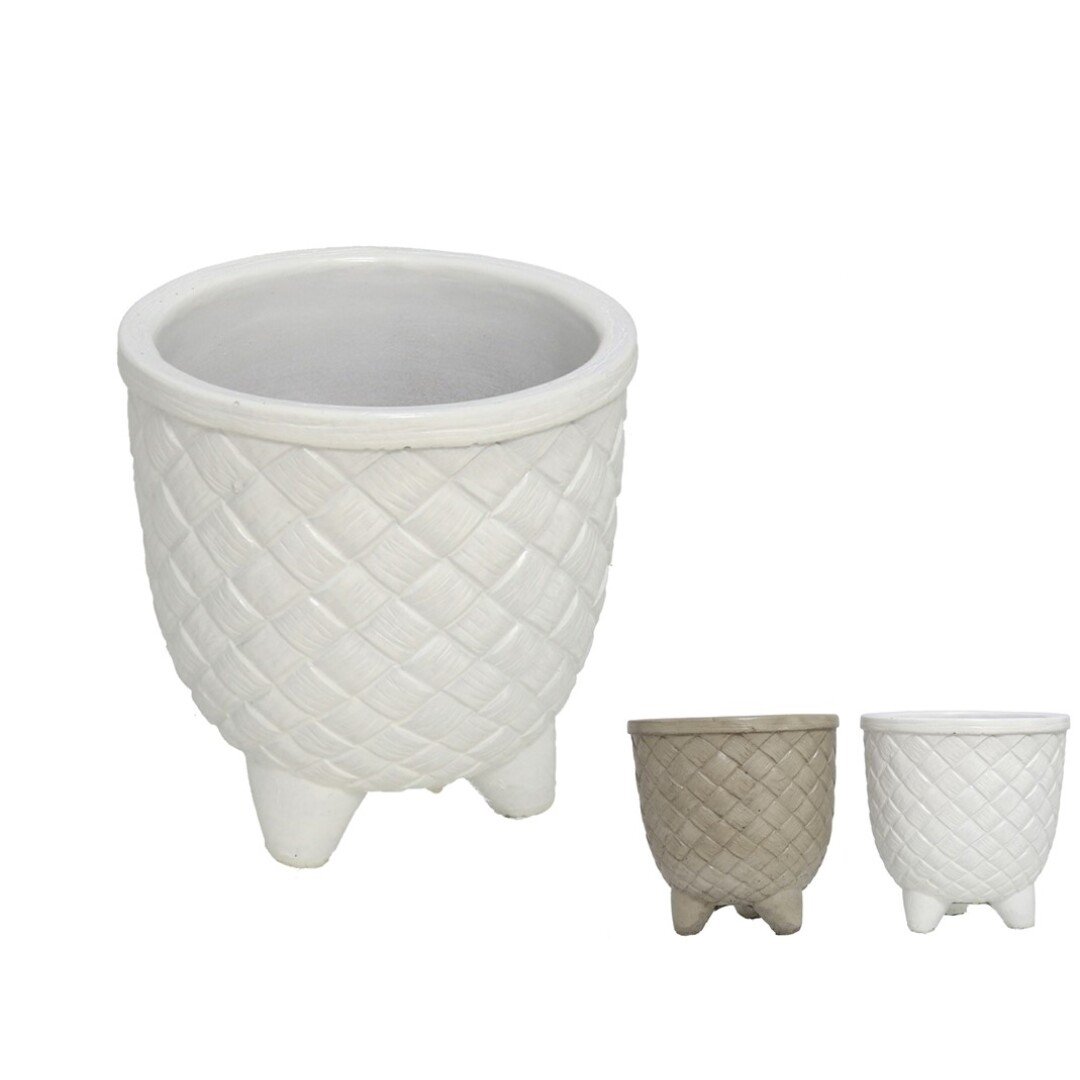 Flower Pot Cement Diamonds 12x12x12,5 Cm Assortment