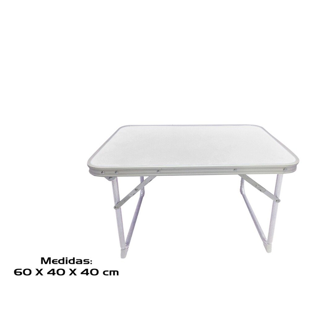 Camping Table Steel 60x40x40cm White