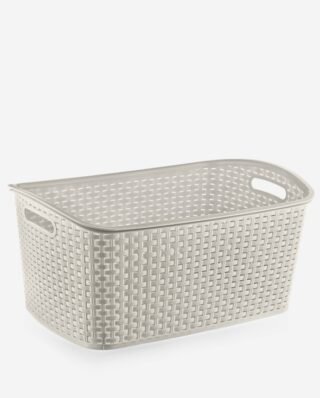 Smartware Laundry Basket Rattan Elegans- Assorted Colors 360 X 530 X