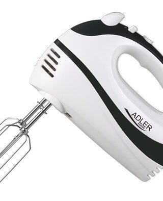 Adler Hand Mixer 550w With 2 Attachments- White/black