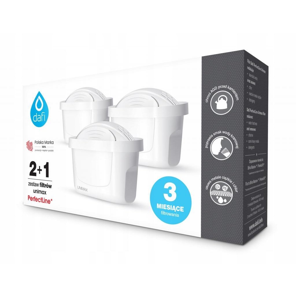 Dafi 3pcs Unimax Perfect Line Compatable With Brita Maxtra 200l K20