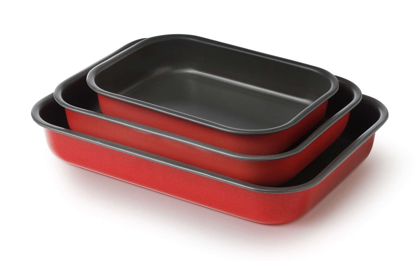 Cucina Sano Set 3 Rectangular Baking Pans Cm.25/30/35 Colour:0417