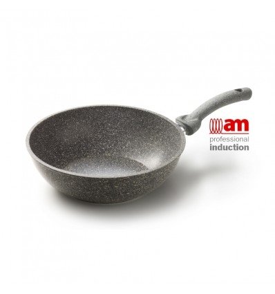 Cuore Di Pietra-non-stick Wok With Stone Effect 28 Cm -induction