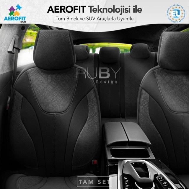 Otom Ruby Design Black Universal Size Car Seat Covers