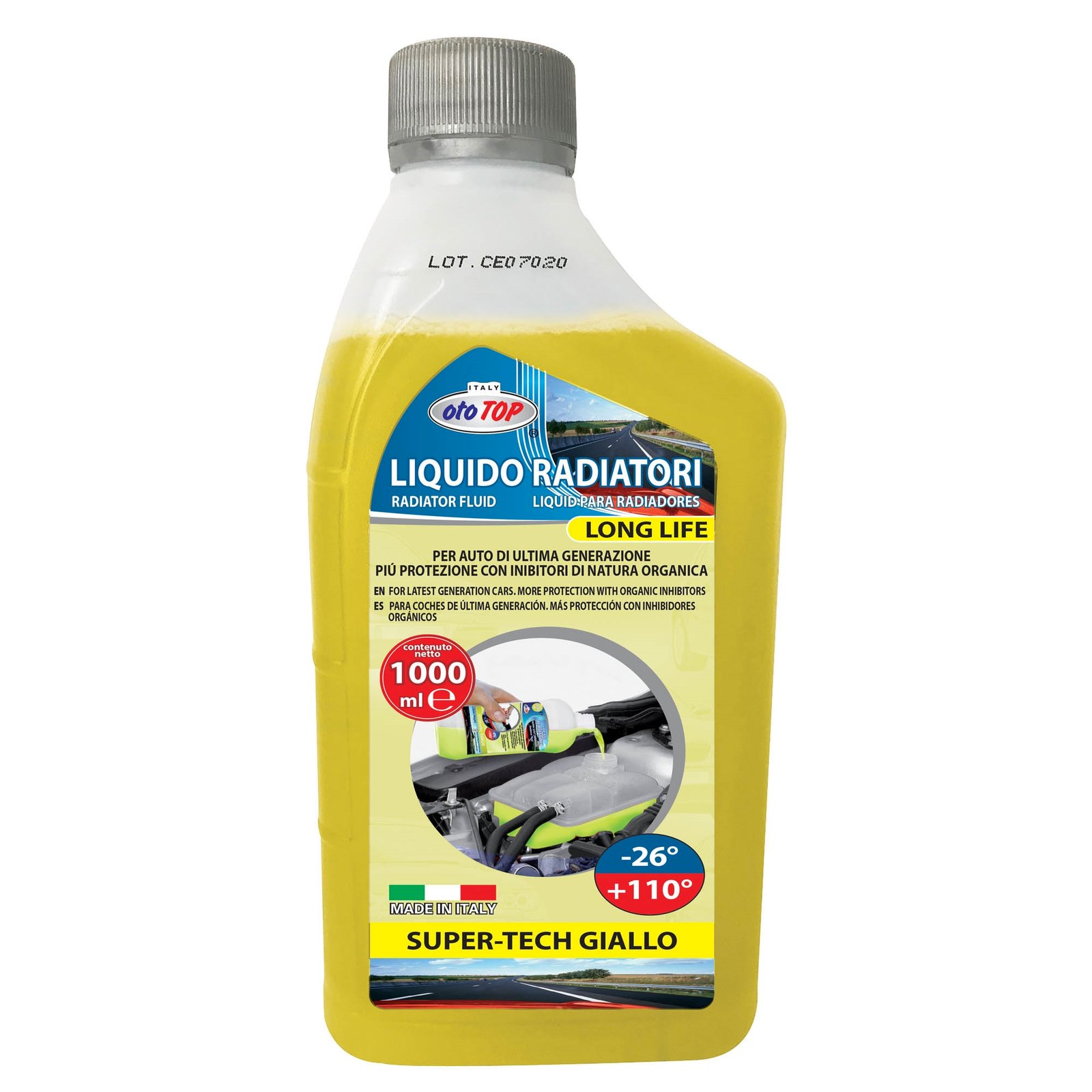 Antifreeze Radiator Liquid 1 Lt -26° Yellow Specific – Long Life