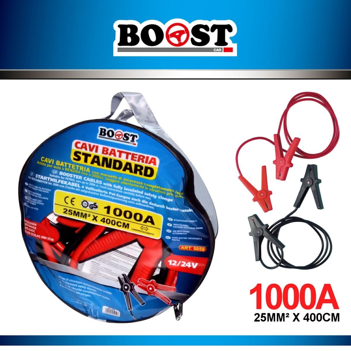 Booster Cable 3 Mtr 1000 Amps Art. 5059 - Boos