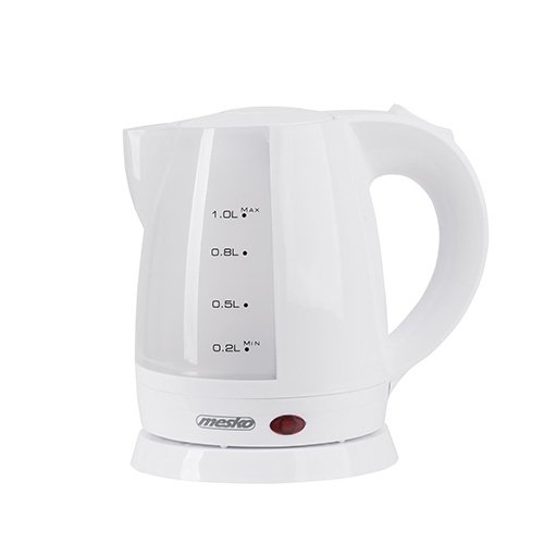 Mesko 1.0lt Plastic Kettle White