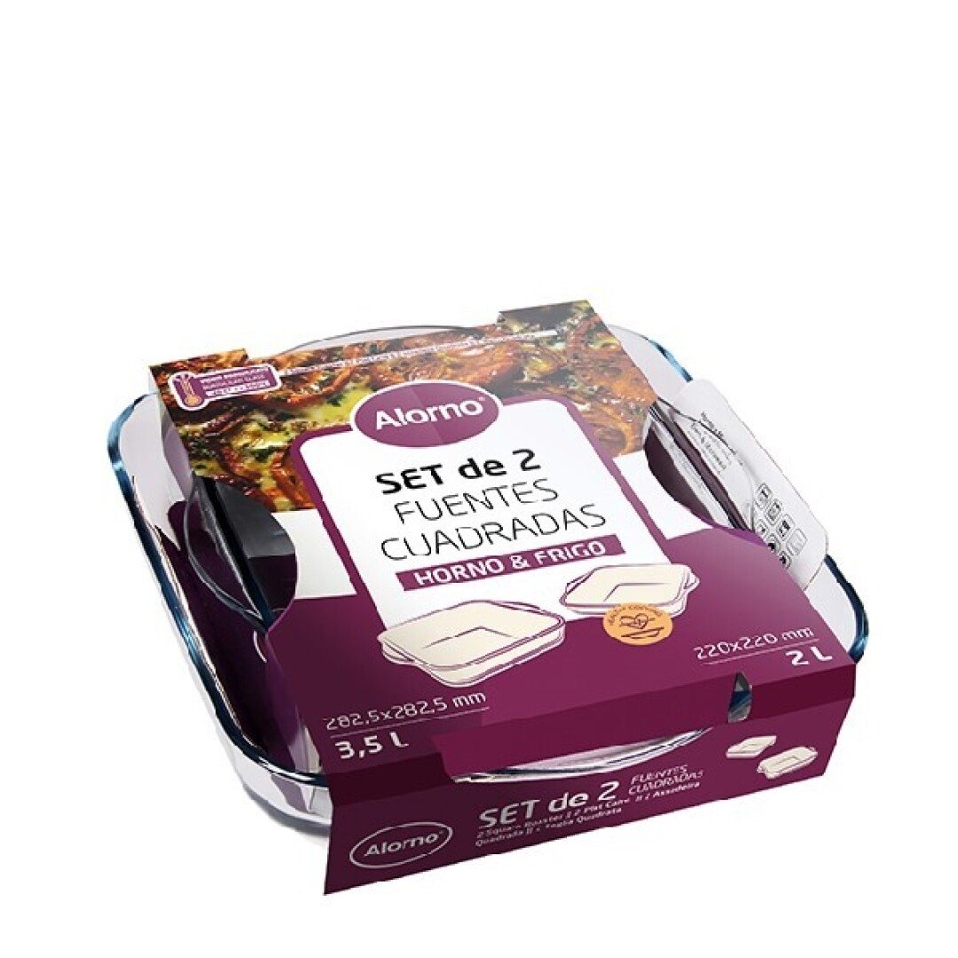 Alorno Set 2 Square Roaster S9028 Ct4 Alorno Set 2 Square Roaster S9028 Ct4
