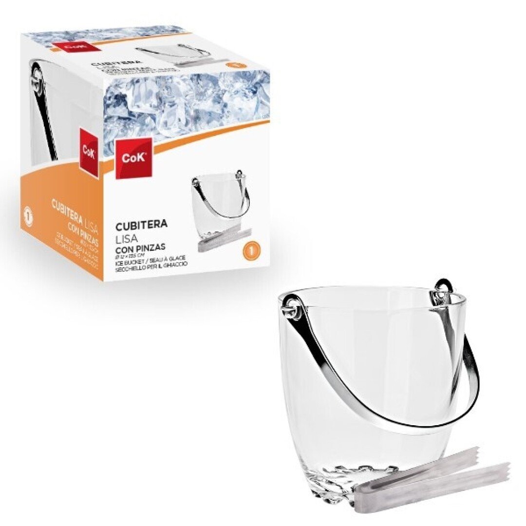 Cok Ice Bucket With Tonges Lisa K12