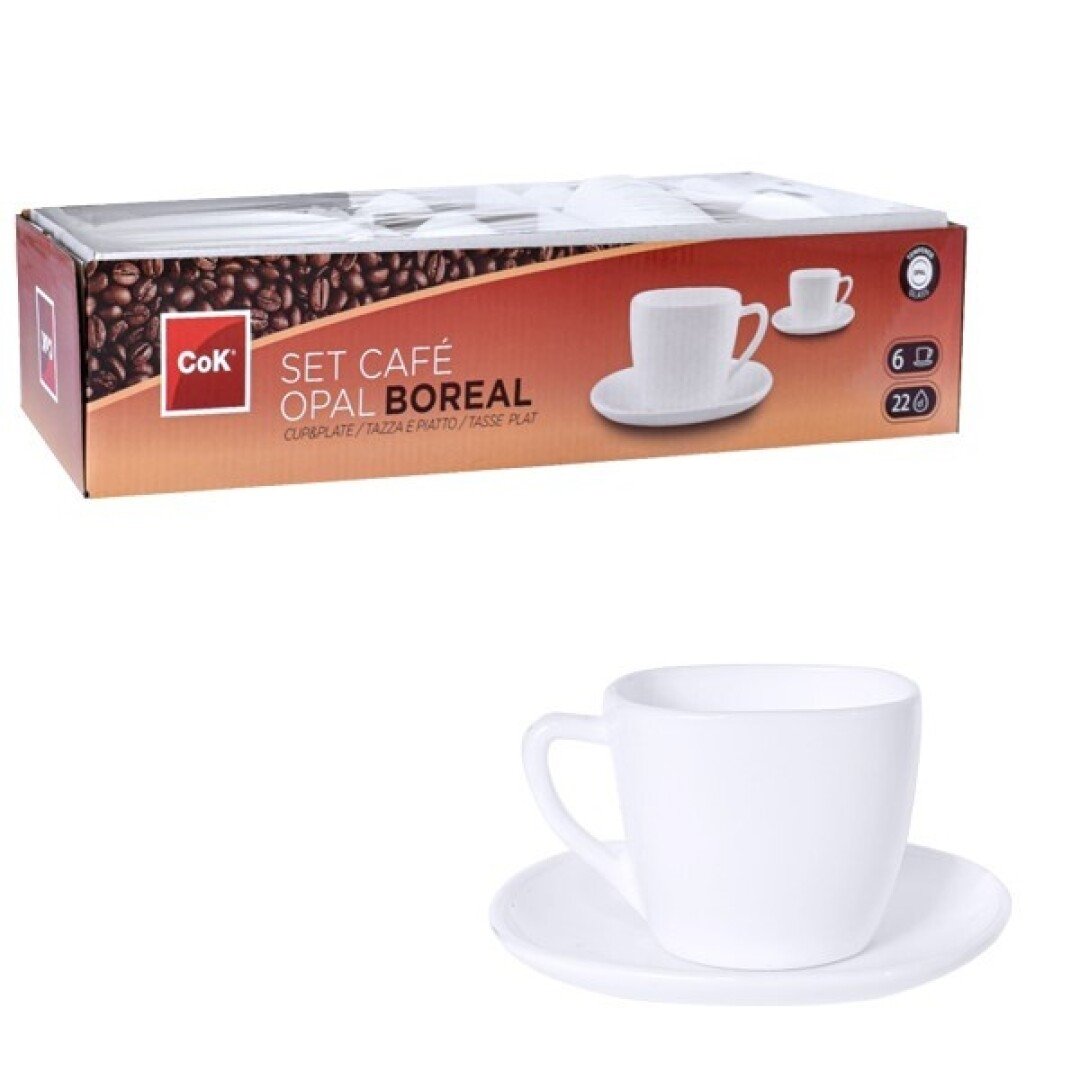 Gb6 Cok Set Coffee Opal Boreal 21 Cl (set Of 6+6) K4
