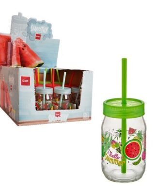 Cok Mug With Straw Smoothy 370cc Single In Display Box Of 16 K2