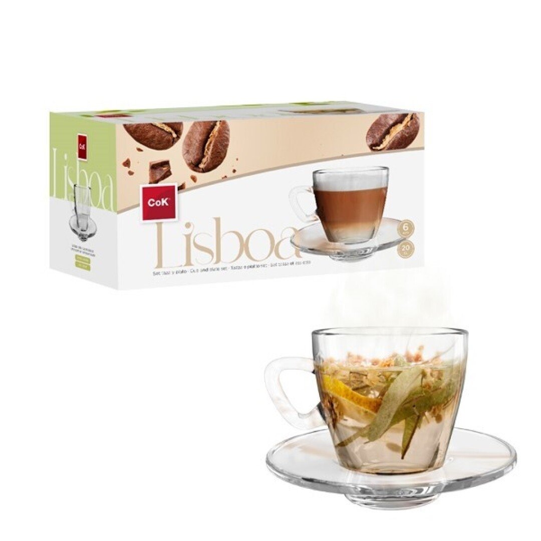 Cok Coffee Set Lisboa 20 Cl (pack Of 6+6) K4