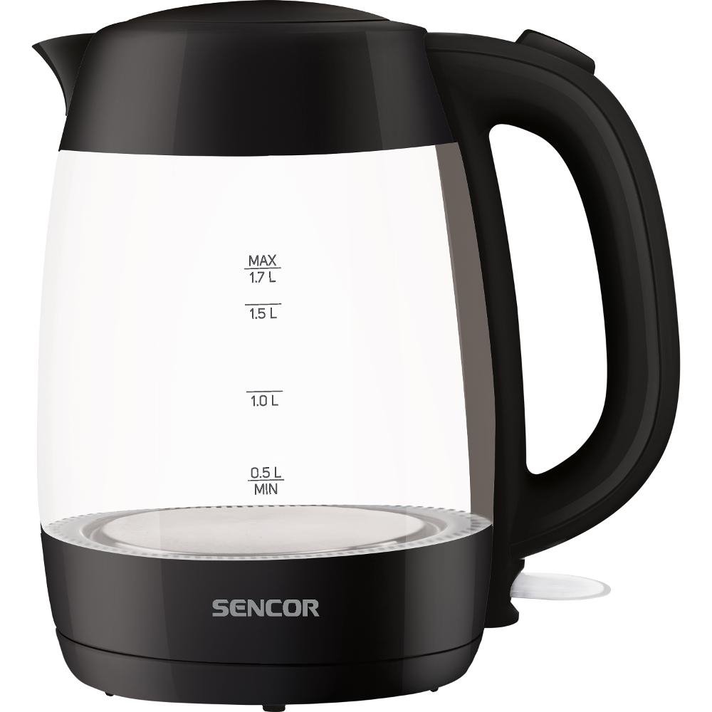 SENCOR GLASS KETTLE 1.7LT BLACK