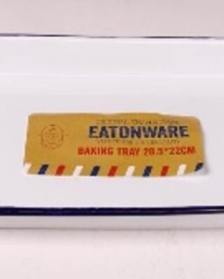 Enamel Cookware Baking Tray L:28.5cm W:22cm H: 3 Cm