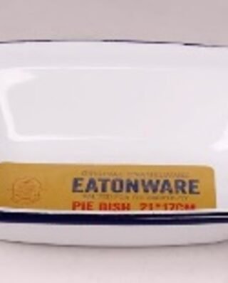 Enamel Cookware No1 Pie Dish Oblong L:16cm W:12cm H:3.5cm