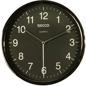 Black Wall Clock 200mm