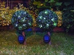 Pair Of 23cm Solar Bay Trees