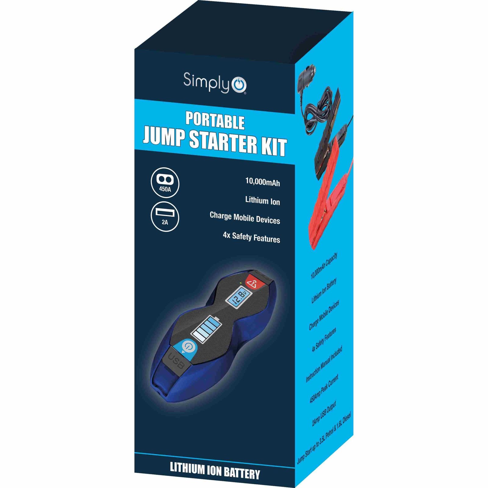 10000mah Lithium Ion Jump Starter