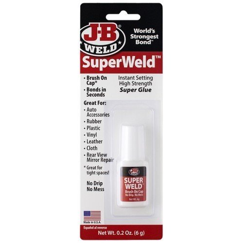 Superweld Instant Setting High Strength, 6 Gram Bottle, For Steel Rubb