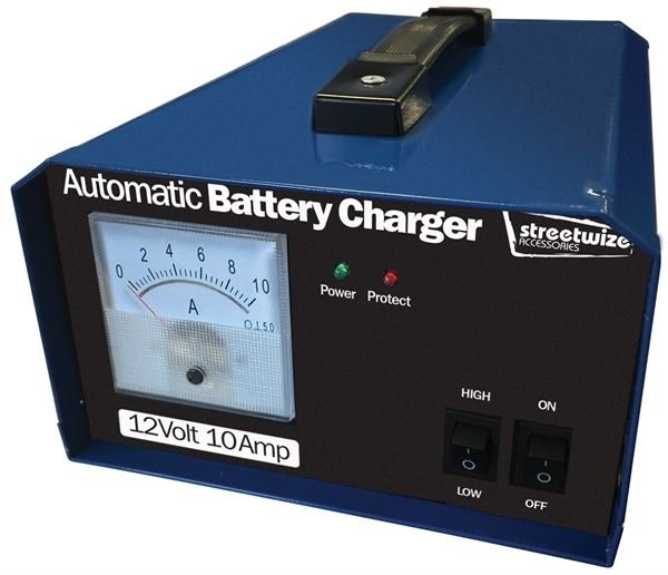 12v 10 Amp Metal Battery Charger