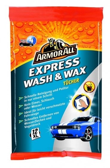 Armorall Express Wash & Wax Wipes 12ct