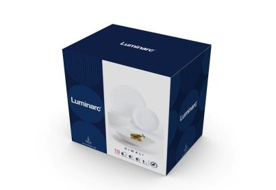 19pcs White Dinner Diwali Set K1