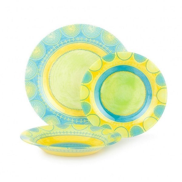 18pcs Dinner Set Turquoise K1