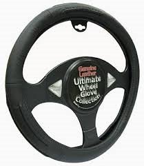 Steering Cover Leather All Black