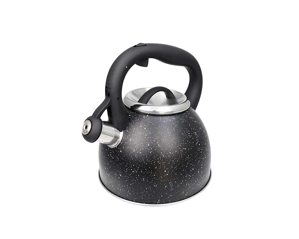 Flute Kettle 2.5l Marble Black Michelino