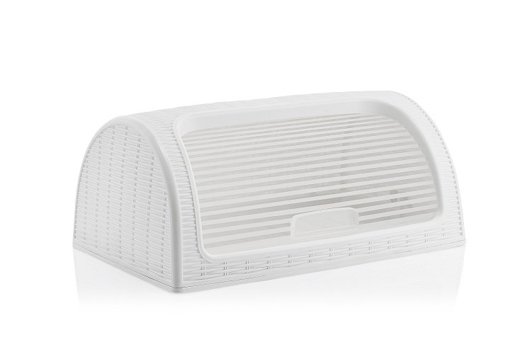 Bread Box, Plastic White Michelino