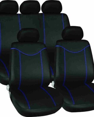 Seat Covers 11 Pce With Zips In Blue