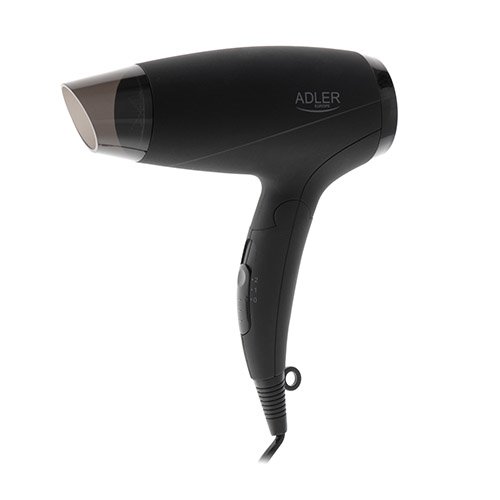Adler Foldable Hair Dryer 1200w- Black