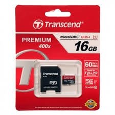 Transcend 16gb Microsdhc U1 W/adapter