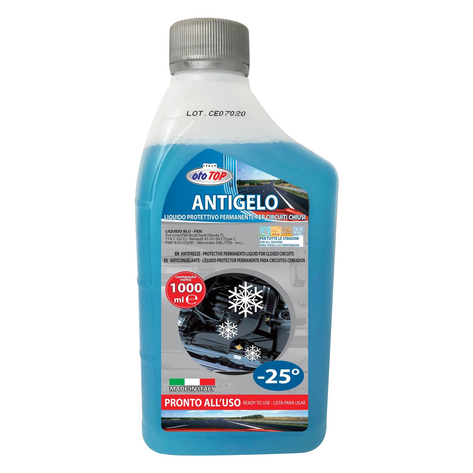 Antifreeze Radiator Liquid 1 1lt -25°blue