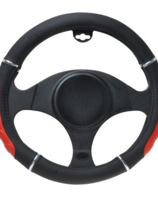 Steering wheel cover 37-39cm Black-Red