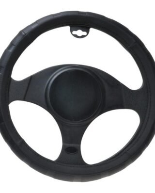 Steering wheel cover BLACK WITH GRIP 37-39cm